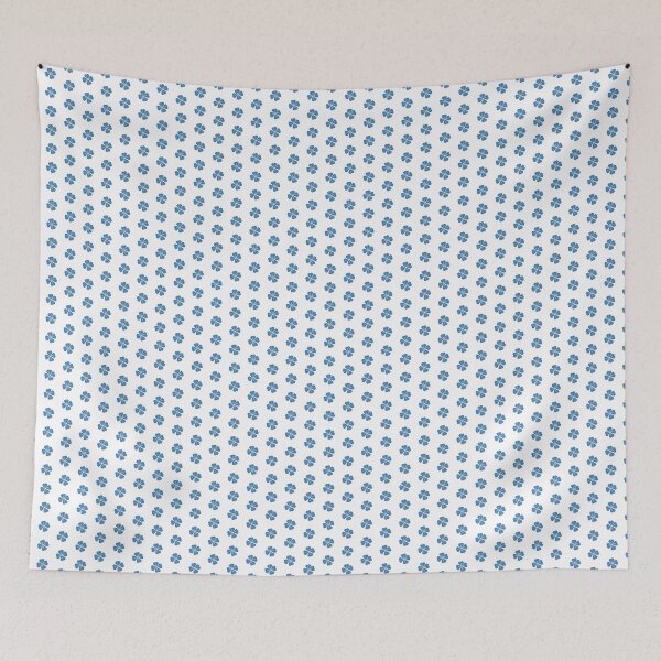 Item preview, Steel Blue Four Leaf Clover Lucky Irish Charm designed and sold by pattern-archive.