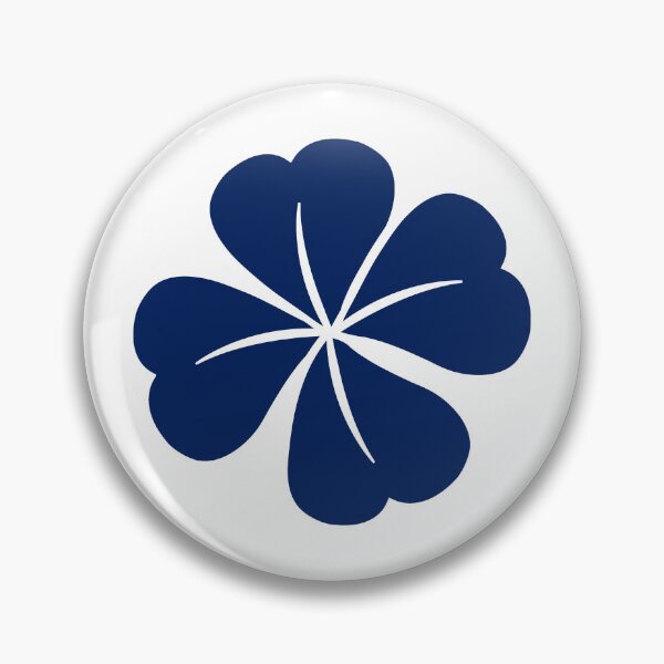 Item preview, Navy Blue Four Leaf Clover Lucky Irish Charm designed and sold by pattern-archive.