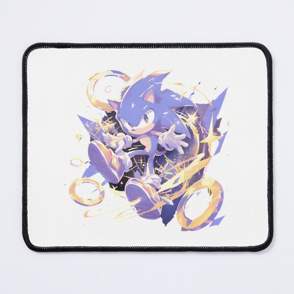 Item preview, Sonic Classic Cartoon Art – Retro Blue Hedgehog Design Print PERFECT GIFT FOR YOU AND FRIENDS designed and sold by Sotiris Papadimas.
