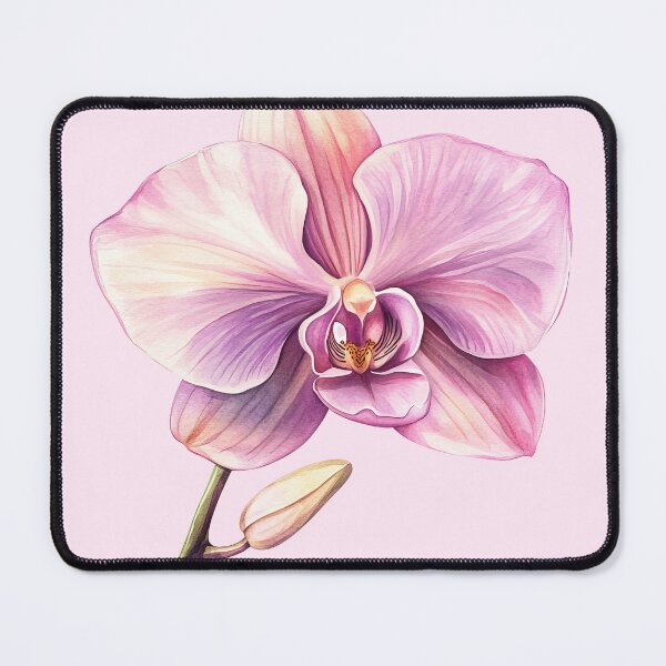 Item preview, Pink Orchid Flower Botanical Illustration designed and sold by jianina-alondra.