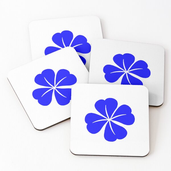 Item preview, Blue Four Leaf Clover Lucky Irish Charm designed and sold by pattern-archive.
