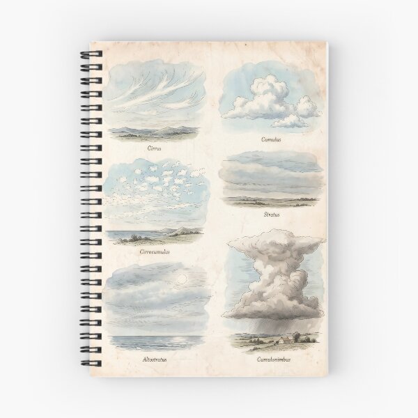 Item preview, A Field Guide to Clouds designed and sold by RedPeaStudio.