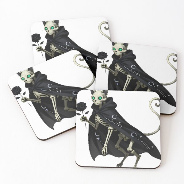 Item preview, Gothic Skeleton Cat designed and sold by IllumeInk.