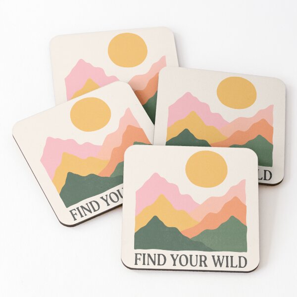 Item preview, Retro Sunset Mountains designed and sold by Wissam Ramadan.