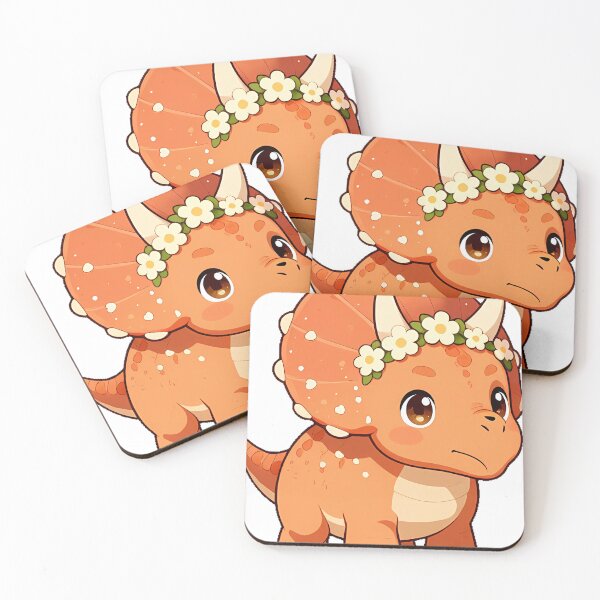 Item preview, Cute Triceratops Dinosaur Icon designed and sold by pumsquare.