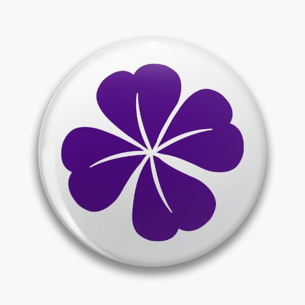 Item preview, Dark Purple Four Leaf Clover Lucky Irish Charm designed and sold by pattern-archive.