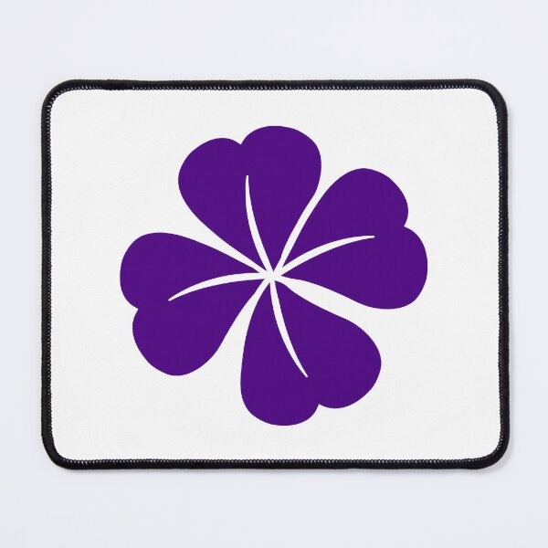 Item preview, Dark Purple Four Leaf Clover Lucky Irish Charm designed and sold by pattern-archive.