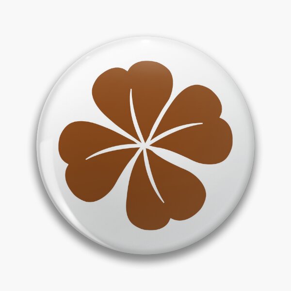 Item preview, Brown Four Leaf Clover Lucky Irish Charm designed and sold by pattern-archive.