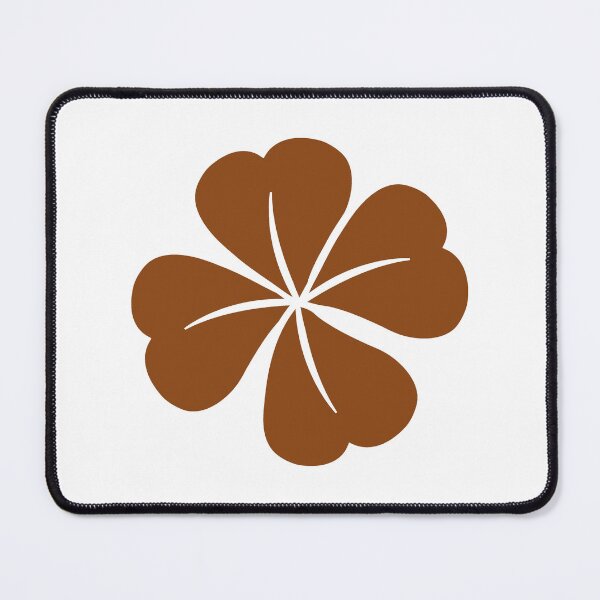 Item preview, Brown Four Leaf Clover Lucky Irish Charm designed and sold by pattern-archive.