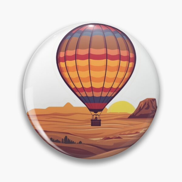 Item preview, Desert Sunset Hot Air Balloon Southwest Landscape designed and sold by Pandey14.