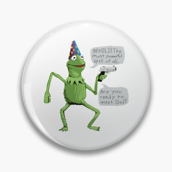 Item preview, Wizard Kermit With Gun Behold The Most Powerful Spell Of All. Are You Ready To Meet God| Gif designed and sold by MelaniesRuble.