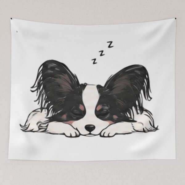 Item preview, Sleeping Papillon Luna designed and sold by Bock Auf Art.