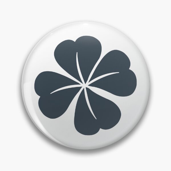 Item preview, Charcoal Four Leaf Clover Lucky Irish Charm designed and sold by pattern-archive.