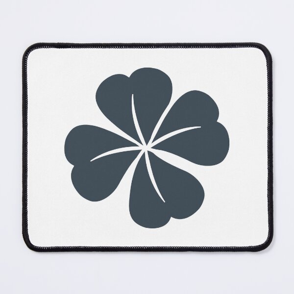 Item preview, Charcoal Four Leaf Clover Lucky Irish Charm designed and sold by pattern-archive.