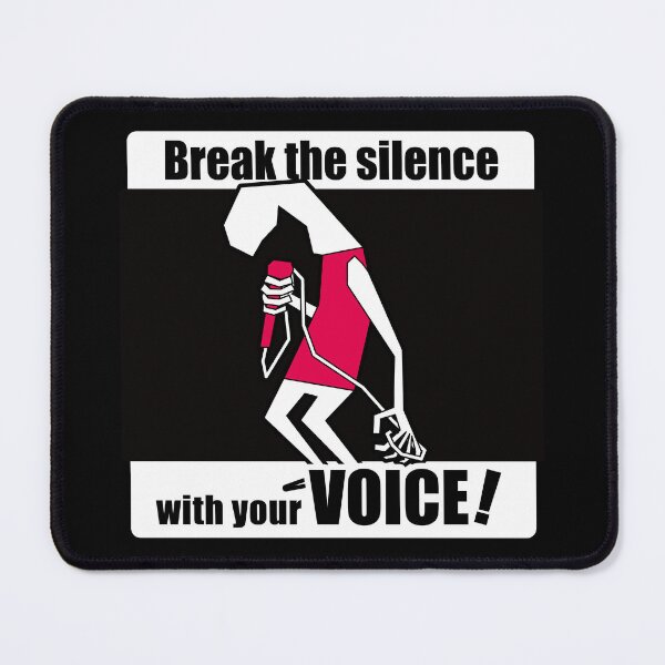 Item preview, Hardcore Punk Singer Silhouette — Aggressive Music Art(WHITE) designed and sold by R-T-Gracie.