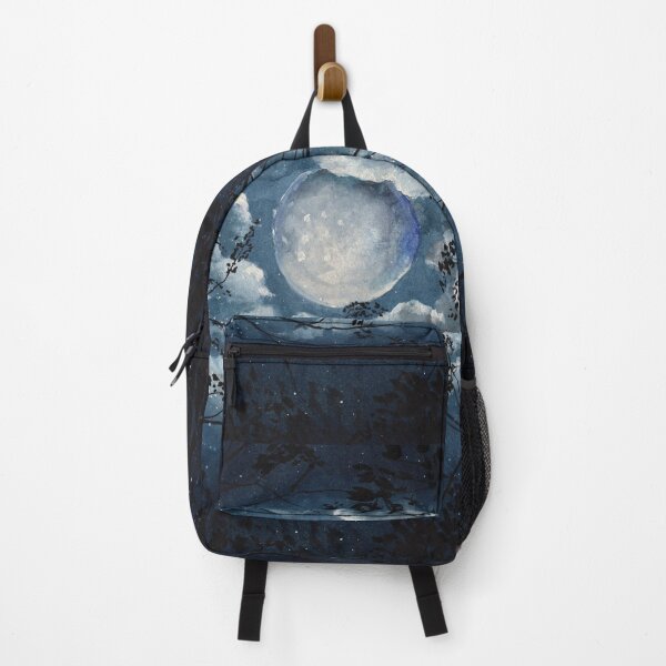 Item preview, Where the Forest Holds the Moon, Moonlit Night Watercolour designed and sold by ArithraStudio.
