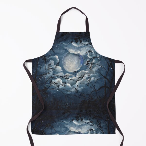 Item preview, Where the Forest Holds the Moon, Moonlit Night Watercolour designed and sold by ArithraStudio.