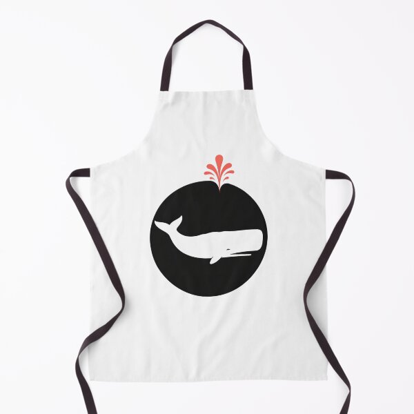 Item preview, Minimal Black Sperm Whale and Coral Spout designed and sold by Fenay Designs.