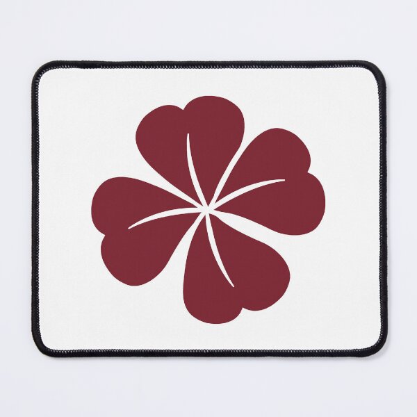 Item preview, Burgundy Four Leaf Clover Lucky Irish Charm designed and sold by pattern-archive.