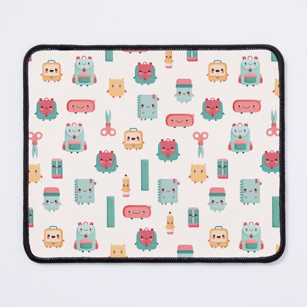 Item preview, Cute Kawaii School Supplies Pattern Happy Classroom Friends Collection designed and sold by EL-Lebedenko.