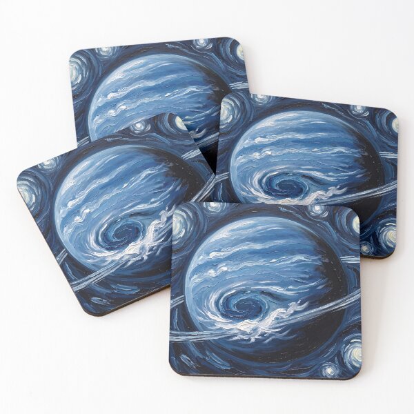 Item preview, Neptune Starry Night Space Landscape designed and sold by Bad-Decisions-Designs.