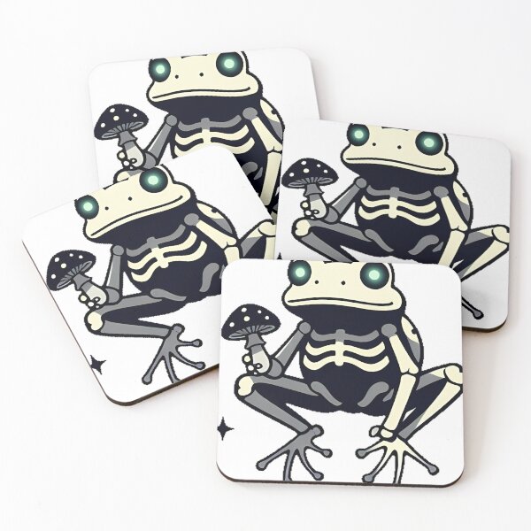 Item preview, Gothic Skeleton Frog designed and sold by IllumeInk.