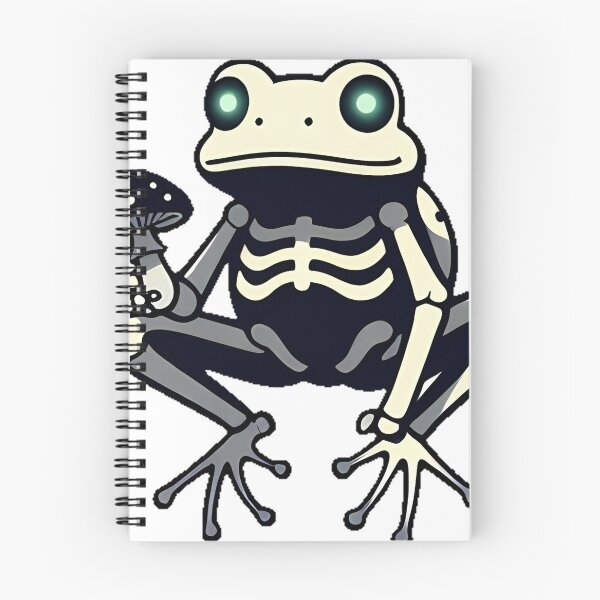 Item preview, Gothic Skeleton Frog designed and sold by IllumeInk.