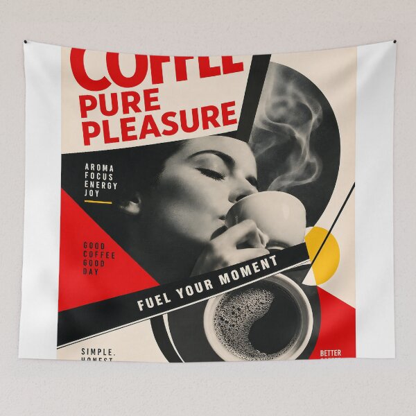 Item preview, Wall Art - Poster - Coffee Pure Pleasure designed and sold by ForeverPrintsOK.