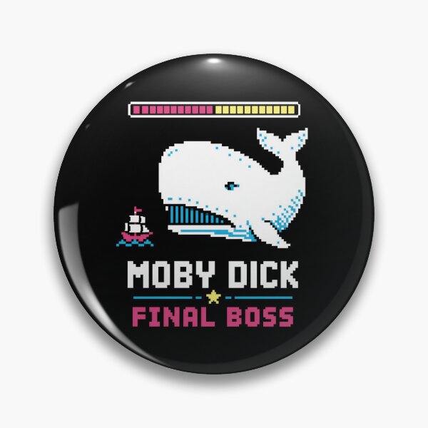Item preview, Moby Dick Final Boss Retro Pixel Battle designed and sold by Fenay Designs.