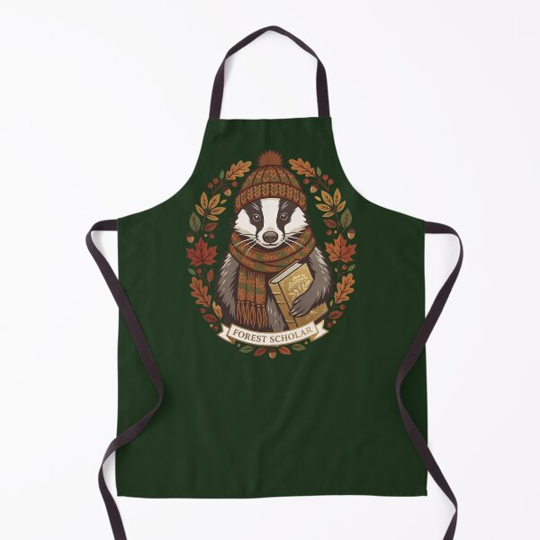 Item preview, Dark Academia Forest Scholar Badger Woodland Animal Illustration designed and sold by Englandbear.