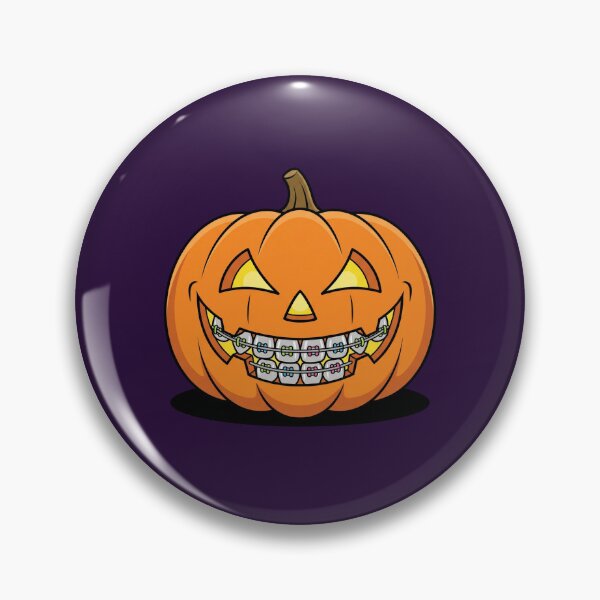 Item preview, Funny Dentist Halloween Pumpkin with Braces designed and sold by Rare By Hero.