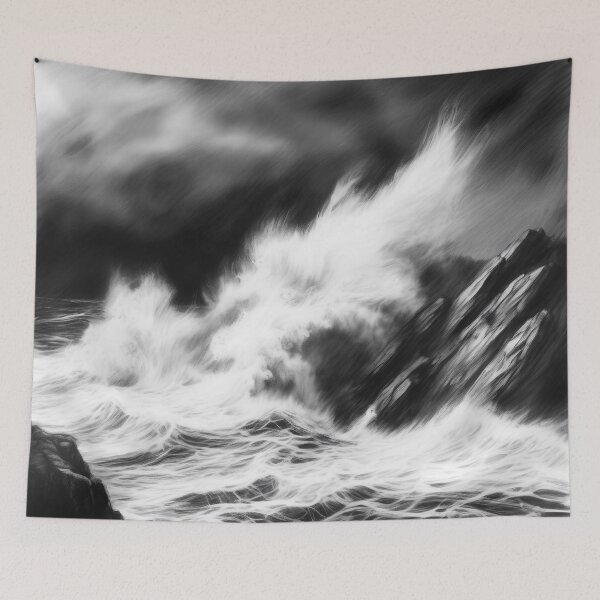 Item preview, Stormy coast designed and sold by Island Art Studios.