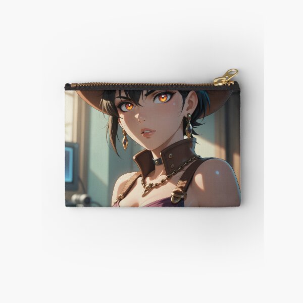 Item preview, Anime Cyber Cowgirl Portrait Black-Haired Western Gunslinger designed and sold by Killington.