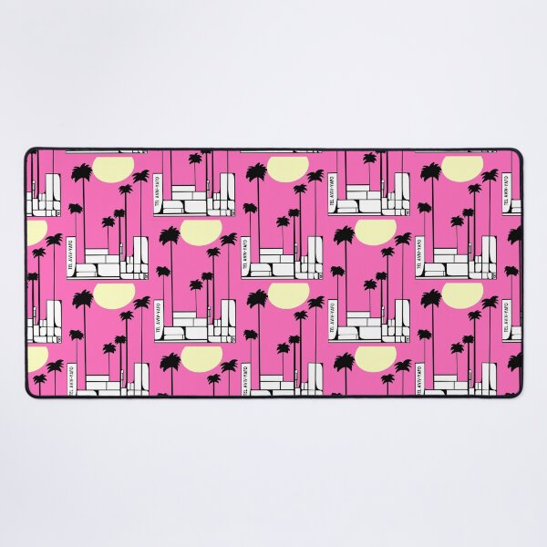 Item preview, Rosh Hashana Gift - Tel Aviv Tayelet Pink Sunset designed and sold by French Papyrus Studio.