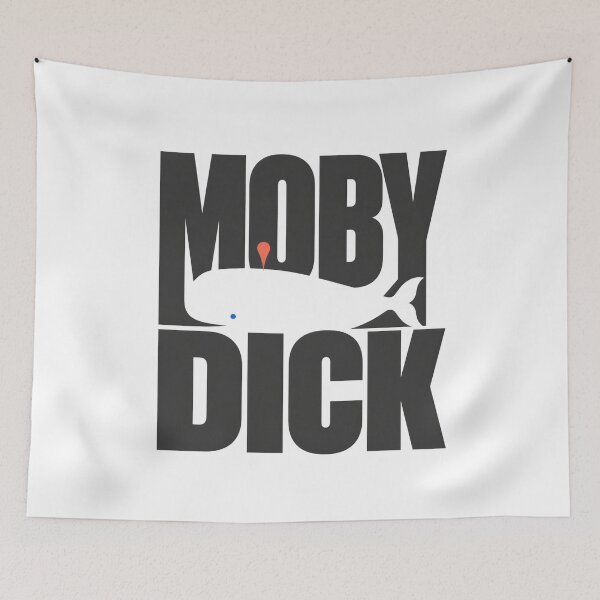 Item preview, Moby Dick Minimal Whale Wordmark designed and sold by Fenay Designs.