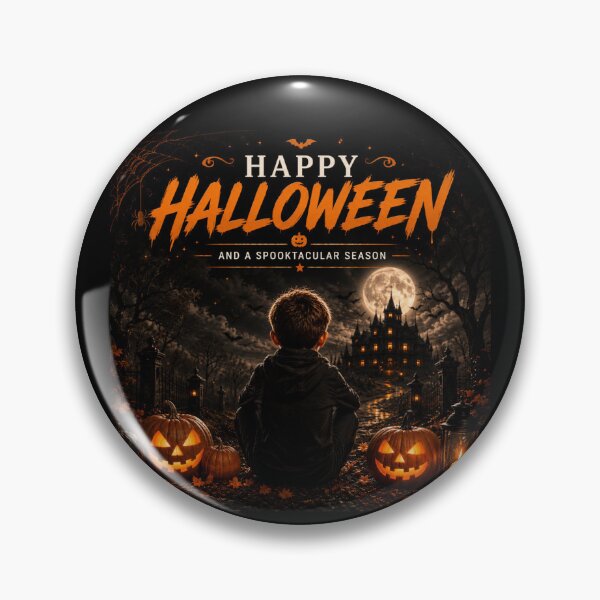 Item preview, Happy Halloween Boy Haunted House designed and sold by EnviousPrints.