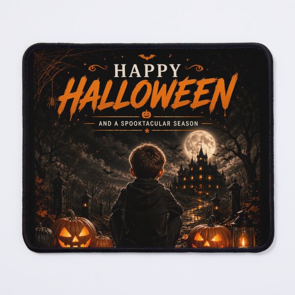 Item preview, Happy Halloween Boy Haunted House designed and sold by EnviousPrints.