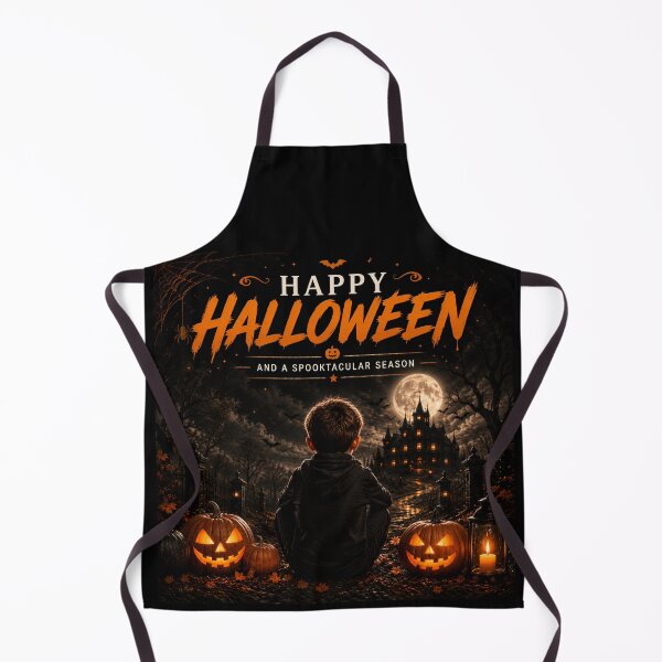 Item preview, Happy Halloween Boy Haunted House designed and sold by EnviousPrints.