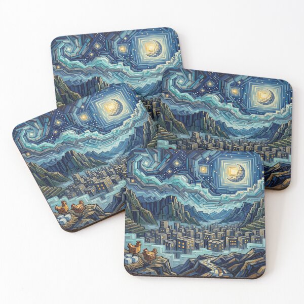 Item preview, Plain Awful Starry Night Comic Book Landscape designed and sold by Bad-Decisions-Designs.