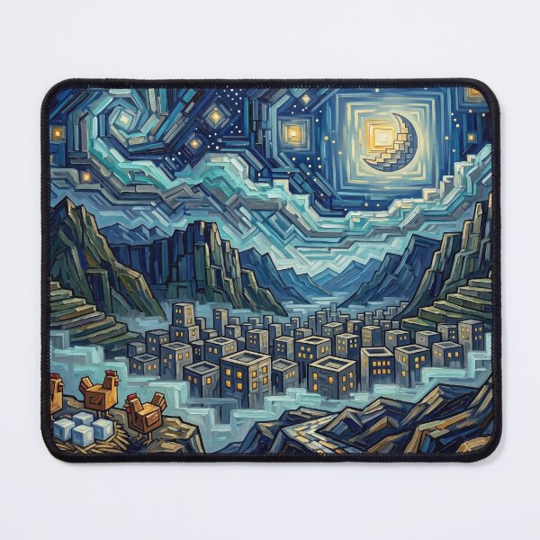 Item preview, Plain Awful Starry Night Comic Book Landscape designed and sold by Bad-Decisions-Designs.