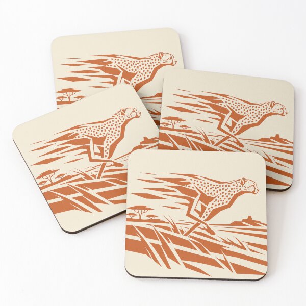Item preview, Cheetah in the Wind - African Wildlife Art designed and sold by JonelCrafts.
