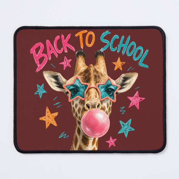 Item preview, Back to School Giraffe Bubble Gum Star Glasses  designed and sold by MOCH- ART.