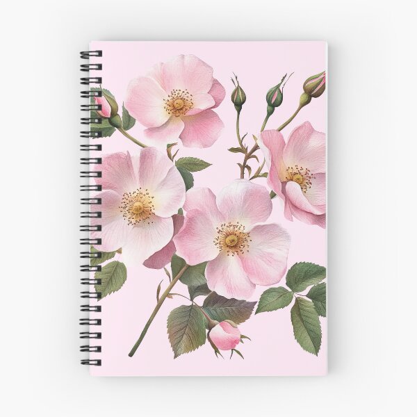 Item preview, Pink Wild Roses Vintage Botanical Illustration designed and sold by jianina-alondra.