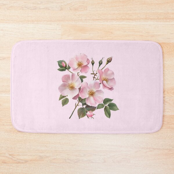 Item preview, Pink Wild Roses Vintage Botanical Illustration designed and sold by jianina-alondra.