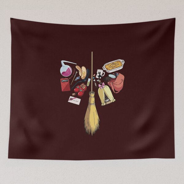 Item preview, Flying Broom Cartoon Illustration designed and sold by Hsiusodsi.