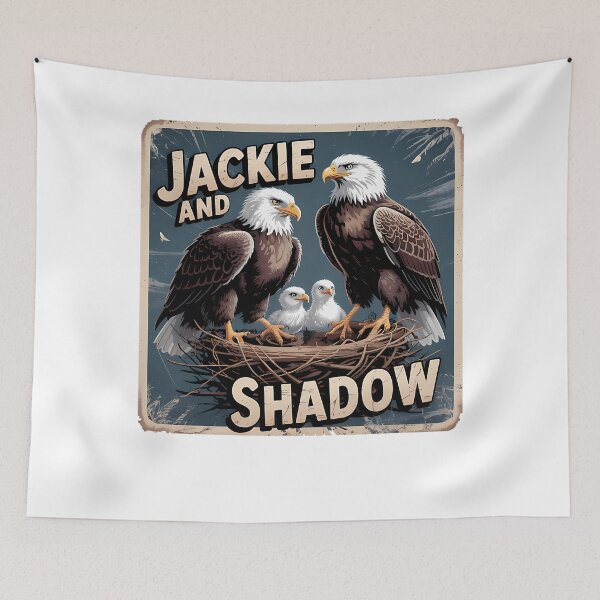 Item preview, Jackie And Shadow Bald Eagle designed and sold by MichasBenson.