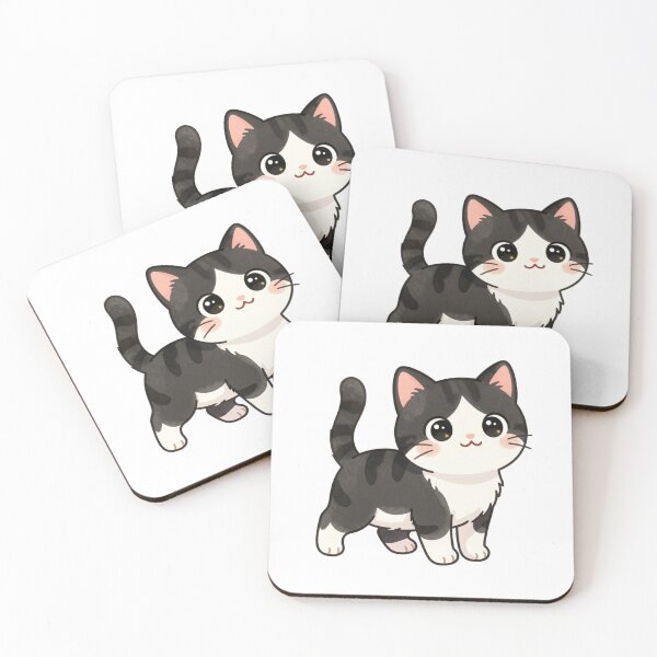 Item preview, Cute Kawaii Tuxedo Cat Walking designed and sold by tobbyasz.