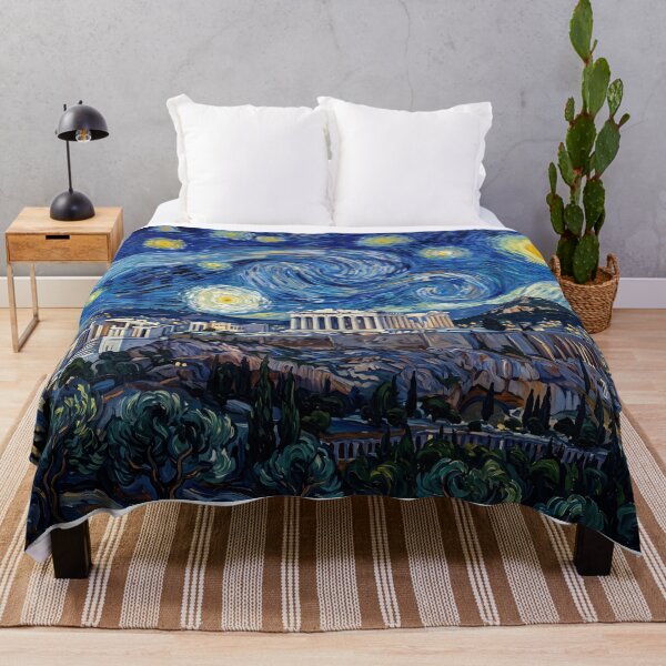 Item preview, Parthenon Starry Night Historical Landscape designed and sold by Bad-Decisions-Designs.