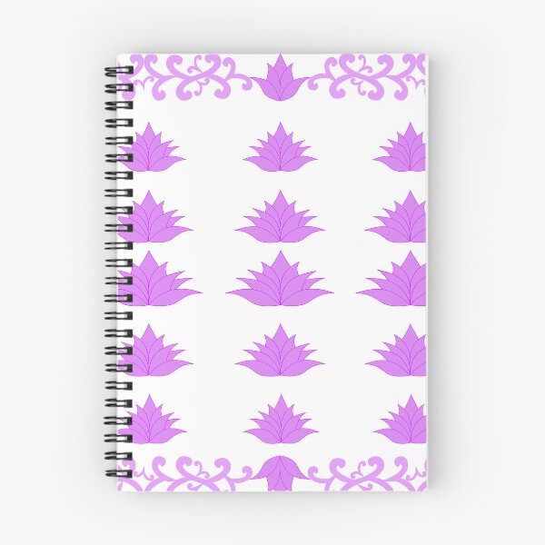 Item preview, Purple Lotus Floral Motifs and Ornamental Swirl Border Collection designed and sold by Ei-Ei.
