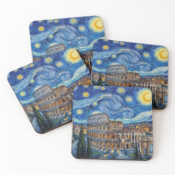 Item preview, Colosseum Starry Night Historical Landscape designed and sold by Bad-Decisions-Designs.